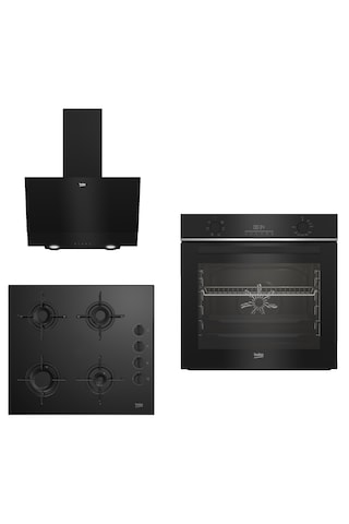 Beko New Black Star BFC 330 S - BOCD T 6011 ES - BDE 6050 S 3 Lü Ankastre Set