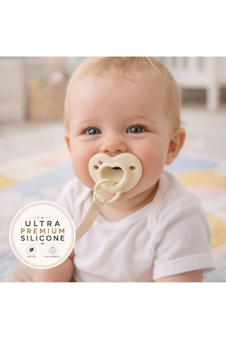 Tgm Baby Ultra Premium Silikon Kalpli Emzik Plus Krem