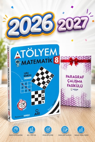 Arı Yayınları 8. Sınıf Matematik Atölyem 2027 Arı Yayınları 8. Sınıf Matematik Atölyem 2027