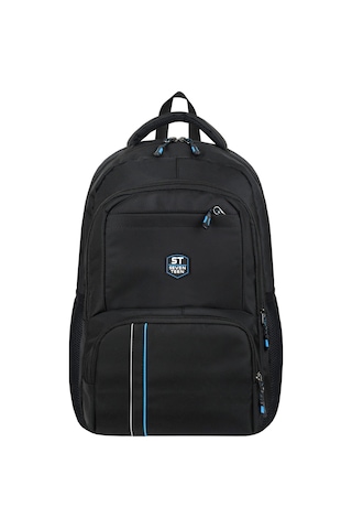 Seventeen Unisex Suya Dayanıklı Çok Bölmeli Laptop, Okul Ve Günlük Kullanım Sırt Çantası 4904 Siyah-mavi