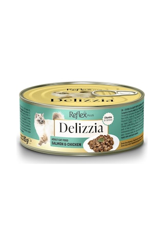 Delizzia Kıyılmış Karışık Yetişkin Kedi Maması Paketi 6x85 Gr.