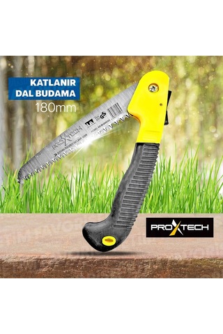 Proxtech Teleskopik Saptakmalı 330mmtestere,180mm Katlanır Budama Testeresi Dal Budama Makası 3lü
