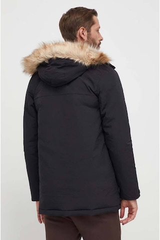 Adidas Paveric Fur Parka Opsiyonel Kürklü Kapüşonlu Regular Fit Uzun Erkek Mont Siyah Siyah