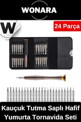Özel Üretim 112 Gr Ağırlığında Hafif Hassas Tamirat İçin Mini Çıtçıtlı Cüzdan Tornavida Seti