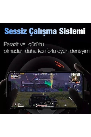 Coofbe Işıklı Turbo Hızlı Sessiz Telefon Soğutma Fanı, Gamer Oyun