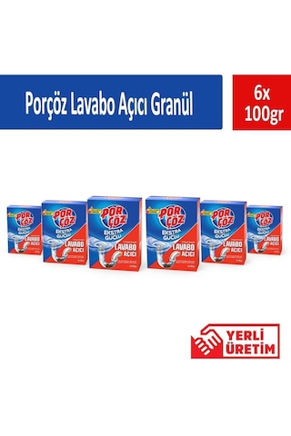 Lavabo Açıcı Granül 100 Gr X 6 Adet