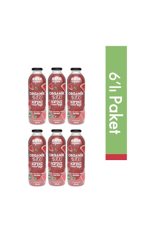 6'lı Organik %100 Karpuz & Limon Suyu 700 Ml