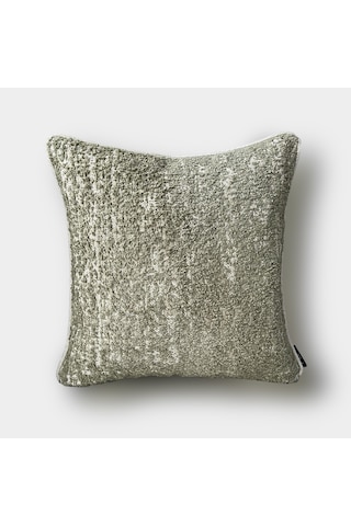 "sage" Dokulu Kırlent Kılıfı - 45x45 - Yeşil Yeşil