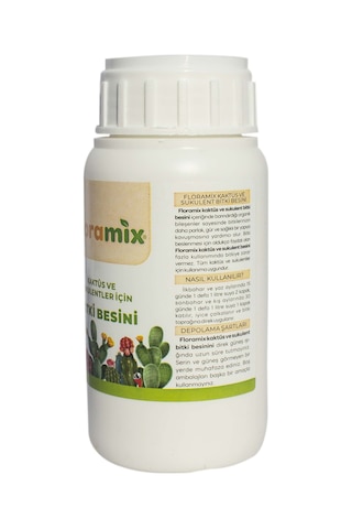 Floramix Kaktüs Ve Sukulentler İçin Solucan Gübreli Bitki Besini - Vitamini 250 Ml