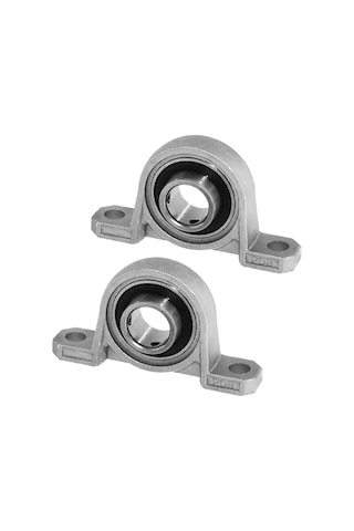 Yuntech01 Kp08 Metal Pivot Kutu 8mm Eksen Çapı 3d Yazıcı Parçası 2 Adet Seti Krom
