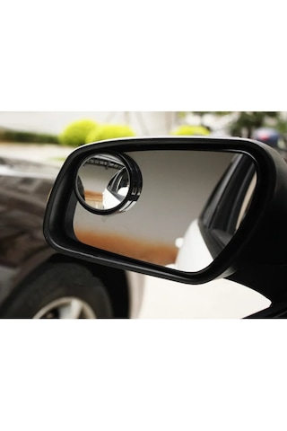 Kör Nokta Aynası 360 Yuvarlak Ayna Siyah 2Li