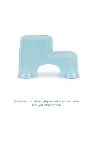 Babyjem Kaydırmaz Bebek Katlı Basamağı Soft Mavi