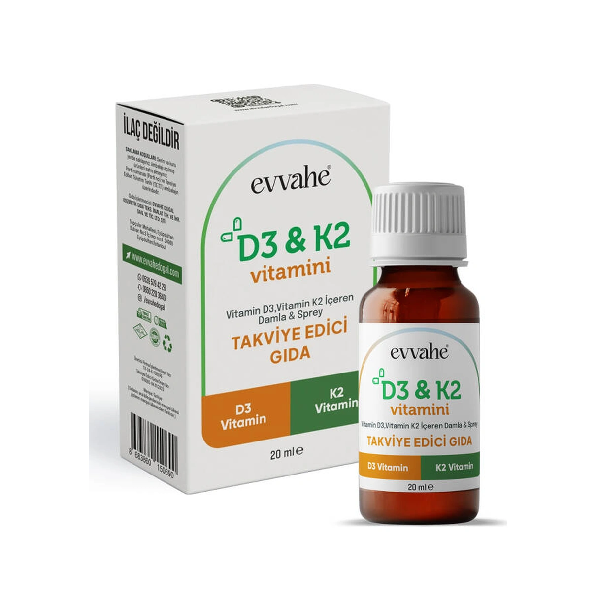Vitamin D3 K2 20ml.