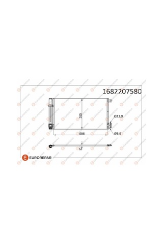 Klima Radyatörü - Fiat Qubo, Grande Punto, Punto, Fiorino, Giulietta - Eurorepar-1682207580