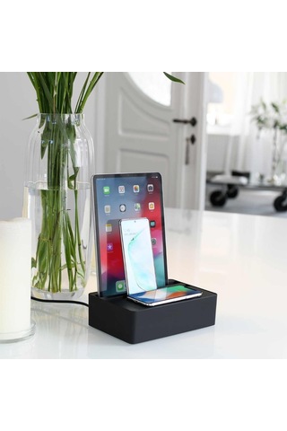 Alldock Wireless Kablosuz Şarj Standı - Siyah