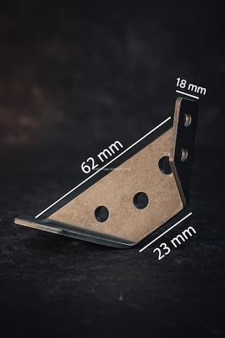 Köşe Bağlantı Aparatı 62x23x18 Mm 1 Mm Kalınlık Montaj Plakası Ahşap Raf Masa Dolap Bağlantısı Mobilya Monta Diğer