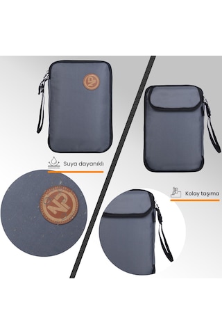 Npo Array Kablo Makyaj ve Aksesuar Organizer Çantası Gri