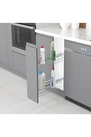 Starax S-2214-c Yandan Teleskopik Raylı Krom Deterjanlık Krom