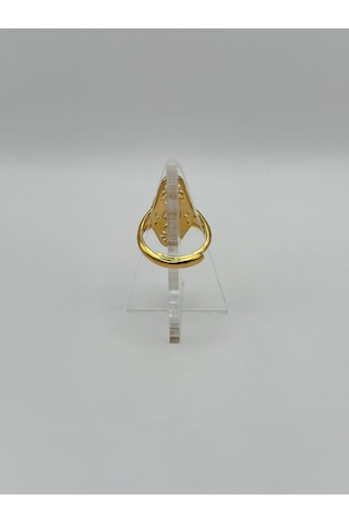 Arnes Jewelry Çelik 22 Ayar Altın Kaplama Ayarlanabilir Yüzük Ar502nes Gold