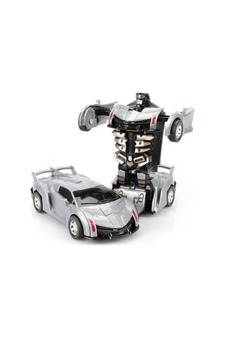 Transformers Robot Çek Bırak Kendinden Robota Dönüşen 1:32 Bugatti Lamborghini Araba Mavi
