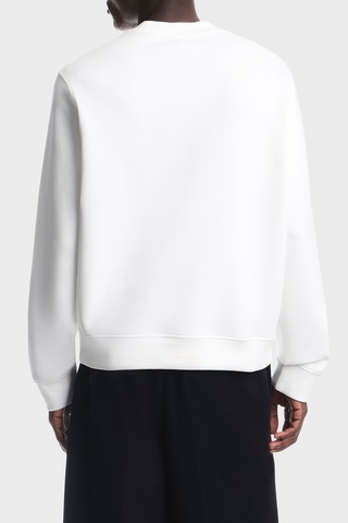 Emporio Armani Pamuklu Yuvarlak Yaka Sweat Erkek Sweat Em007315 Af10013 U0003 Beyaz