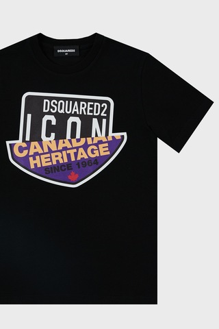 Dsquared2 Çocuk T Shirt Dq0244-d002f Black Siyah