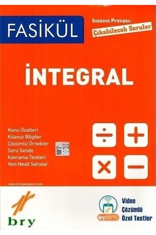 Birey Yayınları Fasikül Matematik Integral 2021-2022