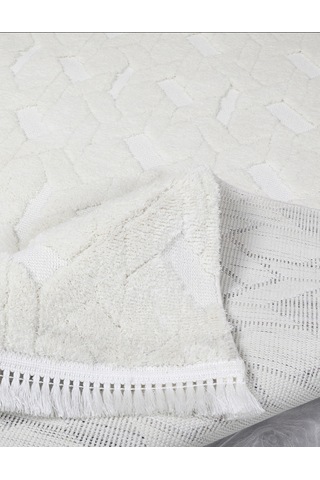 My Evilla Modern Dekoratif Lara Krem Dokuma Halı 9401a