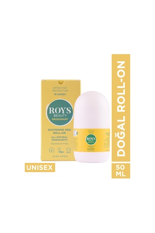 Roys Beauty Beyazlatıcı Etki Unisex Doğal Roll-On Deodorant 50 ML