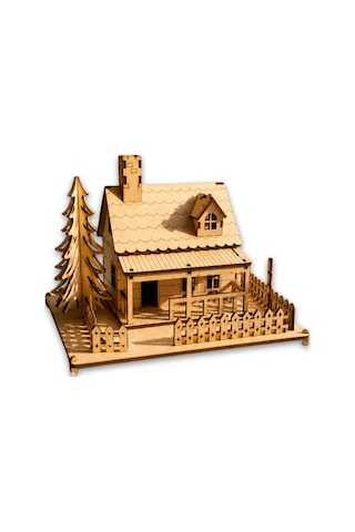 Ahşap Minyatür Ev Maketi Kendin Yap Dıy Dekoratif Kit - 3d Puzzle