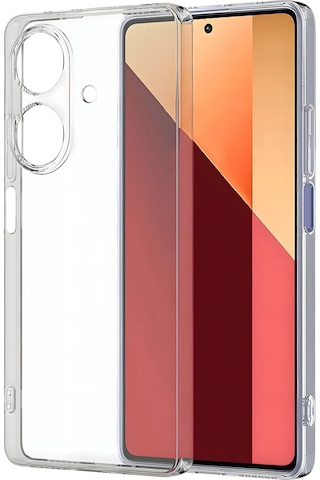 Realme Note 60 Kılıf Kamera Korumalı Silikon Şeffaf Kapak