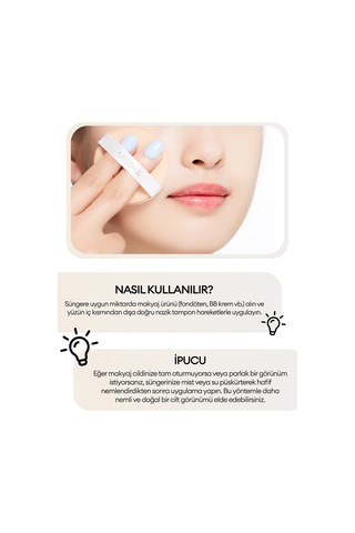 İnce Ve Eşit Uygulama Sağlayan Makyaj Süngeri Tension Pact Puff Fitting