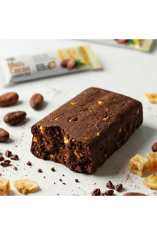 Muz Ve Kakao Aromalı Protein Bar 45 G Protein İçeren Atıştırmalık Ve Sporcu Barı 6 Adet