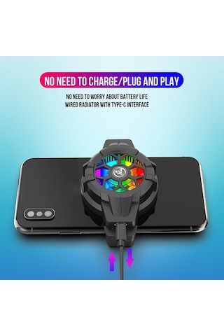 Didadodo Hxsj P10 Soğutucu: Hızlı Isı Dağıtım, Uyumluluk Geniş, Renkli Led Işık