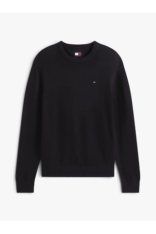 Tommy Hilfiger Tjm Slım Ess Sweater Ext Erkek Siyah Kazak - Dm0dm21787
