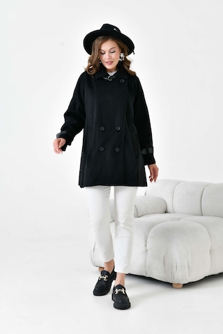 FTZ Women Ftz Kadın Kaşe Kaban Siyah 30948 Siyah