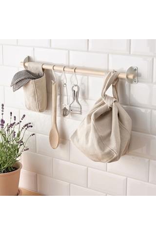 Ikea Nereby Banyo Askısı 5 Kancalı 5'li 8 X 11 Cm Beyaz