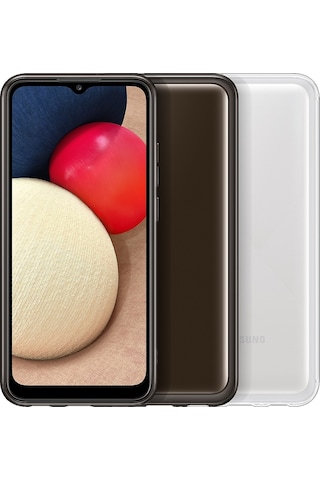 Samsung Uyumlu Galaxy A02S Soft Clear Cover Yumusak Seffaf Kilif Ef-Qa02 525118850