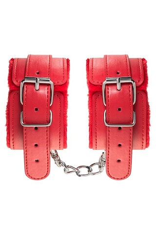 Fastieshop Limitless Kırmızı Deri Ayak Kelepçesi Kırmızı