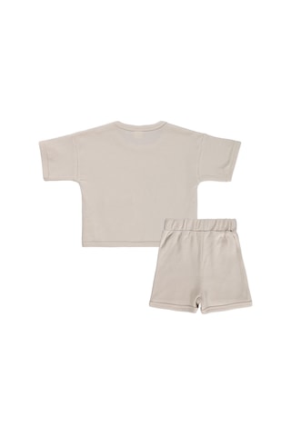 Civil Baby Cepli Basic 6-18 Ay Takım - Bej Taş Rengi