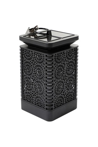 Ulzyvf Createtech Yolu Suya Siyah Manzara Lambası, Güneş Enerjili Bahçe Avlu Lamba Siyah