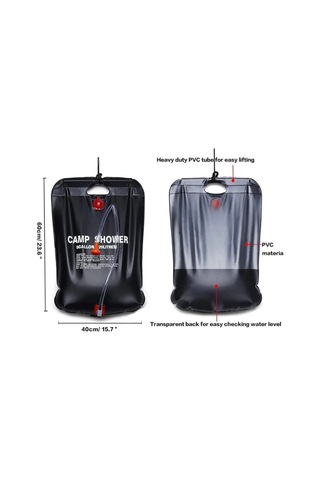 20 Litre Solar Isıtıcılı Kamp Duş Torbası