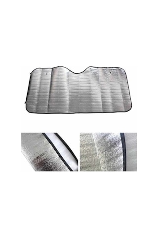 Metalize Katlanır Araç Ön Cam Güneşliği Isı Yansıtıcı 150x70 Cm