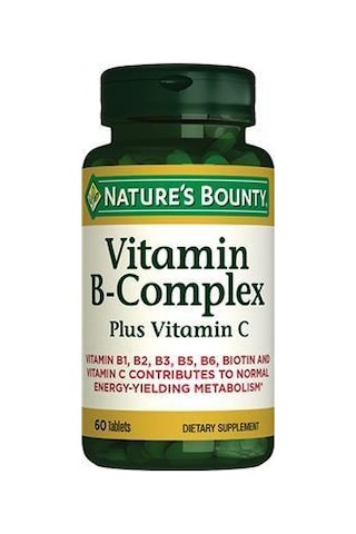 Natures Bounty Vitamin B Complex Plus Vitamin C 60 Tablet