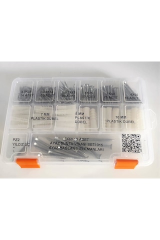 Ayaz Sunta Vidası Vida Dübel Seti 315 Parça
