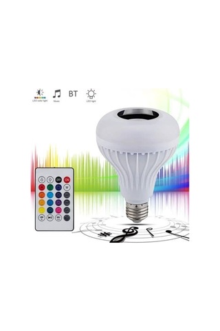 Ximistore9 E27 Akıllı Sesli Işık, Bluetooth Müzik Çalar, App Ve Kumanda İle Renk Ayarı, Ev İçin Stüdyo Işığı 6w