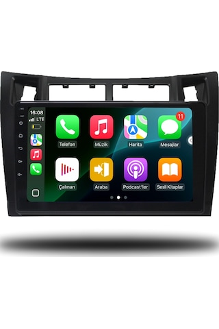 Caros Toyota Yaris 2007-2011 Uyumlu Android Multimedya 4gb Ram 32gb Hafıza 9"
