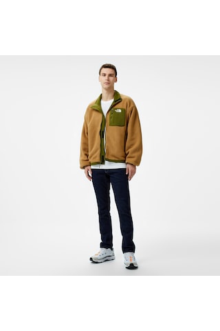 The North Face Yumiori Çift Taraflı Erkek Kahverengi Polar Mont Düz Nf0a89gt39m1 Kahverengi