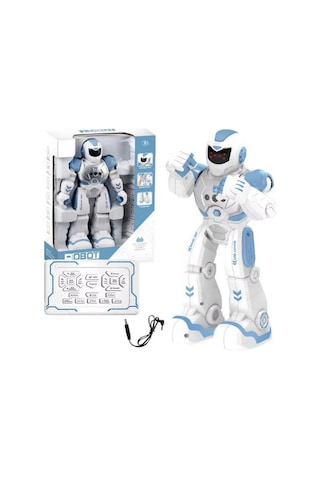 Uzaktan Kumandalı Robot El Sensörlü Şarjlı Led Işık Moonwalk Yürüyen Akıllı Robot 19 Fonksiyon