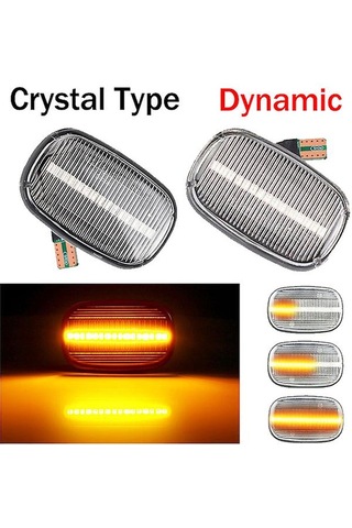 Corolla Celica T19 T20 23 Avensis Starlet P İçin Dinamik Led Yan Sinyal Lambası Dönüş Sinyalleri